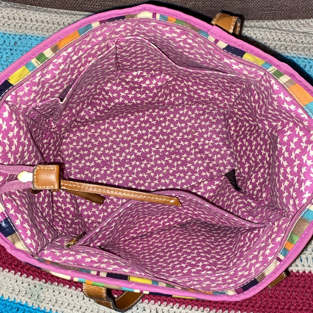 Multicolor FOSSIL tote - Picture 4 of 5